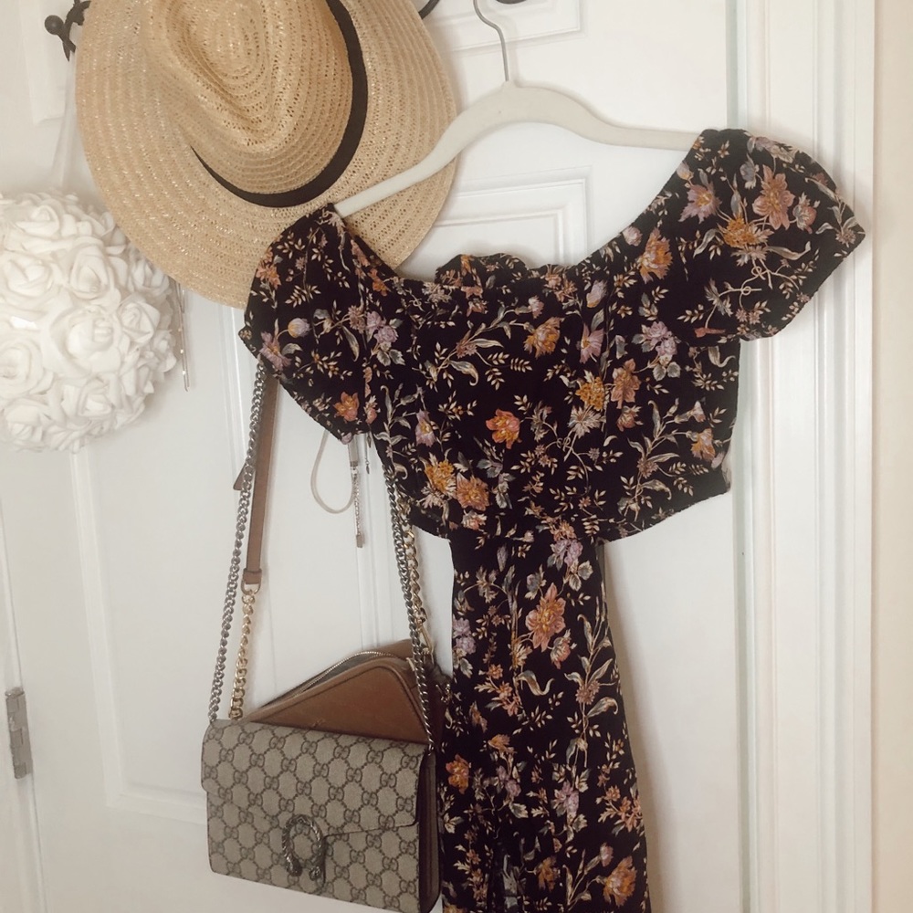 black floral america eagle set